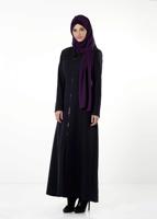Tesettür giyim LACİVERT FERMUARLI PARDESÜ 1682 