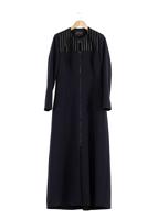 Tesettür giyim LACİVERT FERMUARLI PARDESÜ 1682 