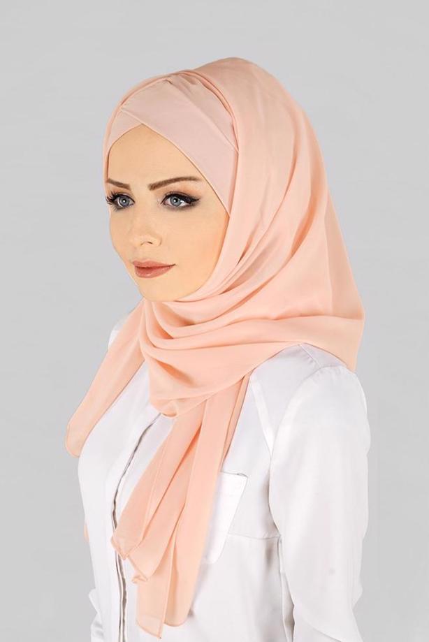Vêtements hijab POUDRE CHÂLE PRÊT À PORTER 9827 - TRENDTESETTÜR