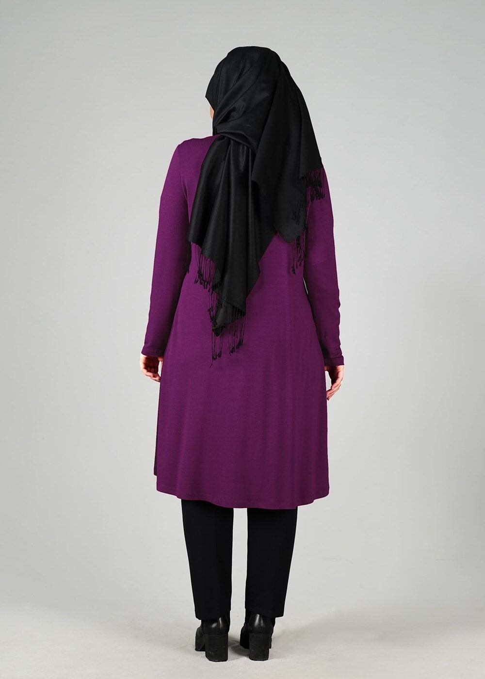 Tesettür giyim FUŞYA 2530 TUNİK