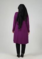 Tesettür giyim FUŞYA 2530 TUNİK