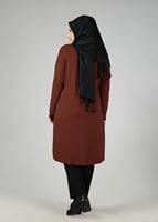 Tesettür giyim KAHVE 2530 TUNİK