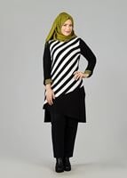 Tesettür giyim KREM 2531 TUNİK