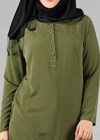 Tesettür giyim YEŞİL 2544 TUNİK