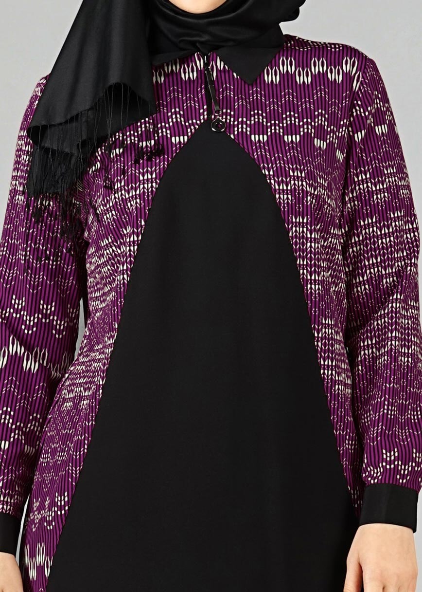 Tesettür giyim FUŞYA 2546 TUNİK