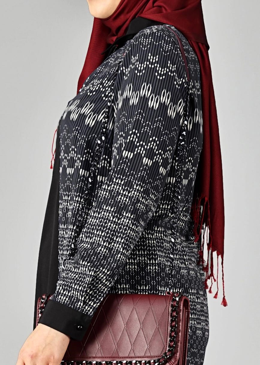 Tesettür giyim GRİ 2546 TUNİK