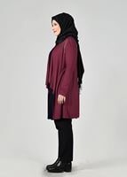 Tesettür giyim BORDO 2552 TUNİK