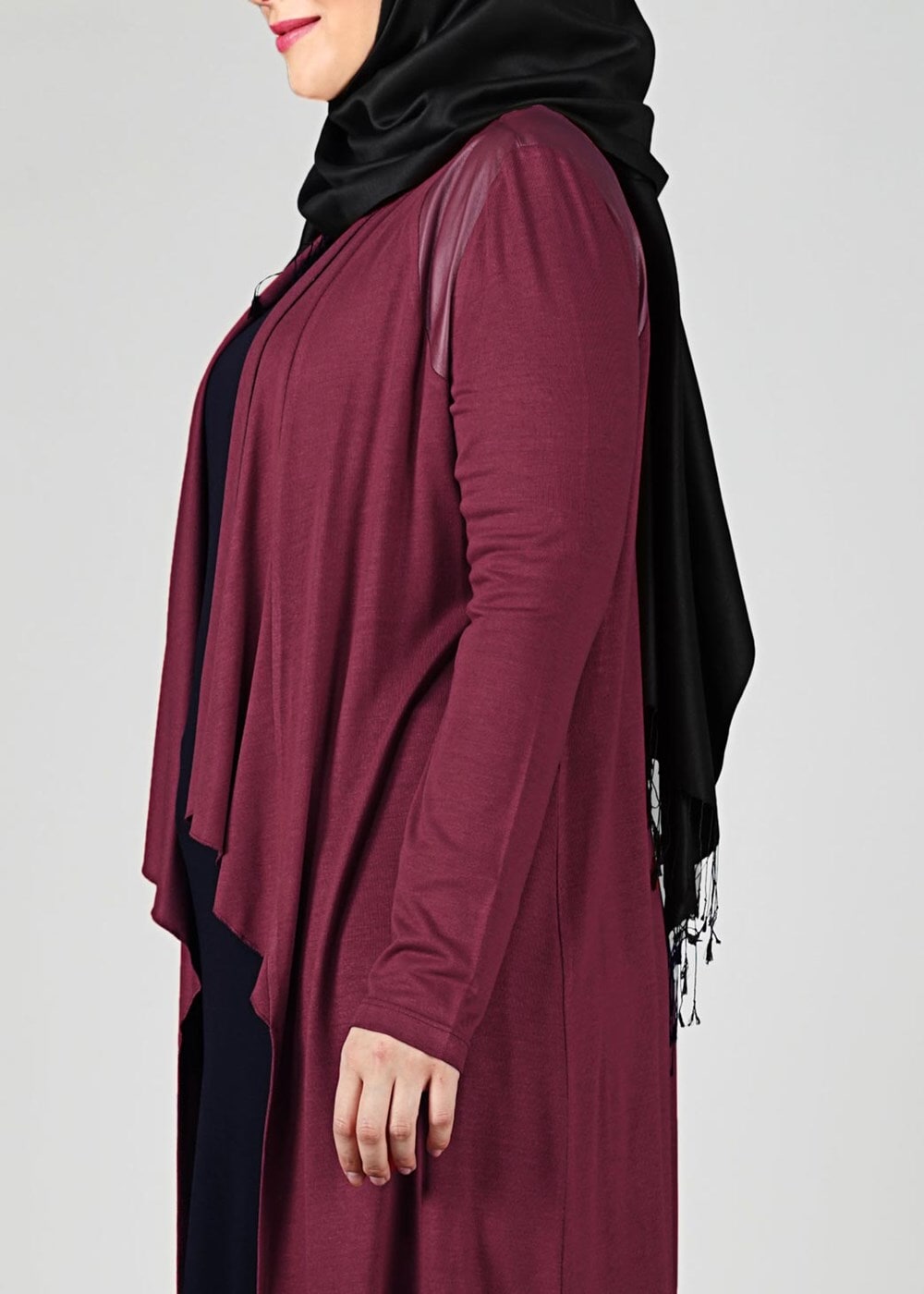 Tesettür giyim BORDO 2552 TUNİK