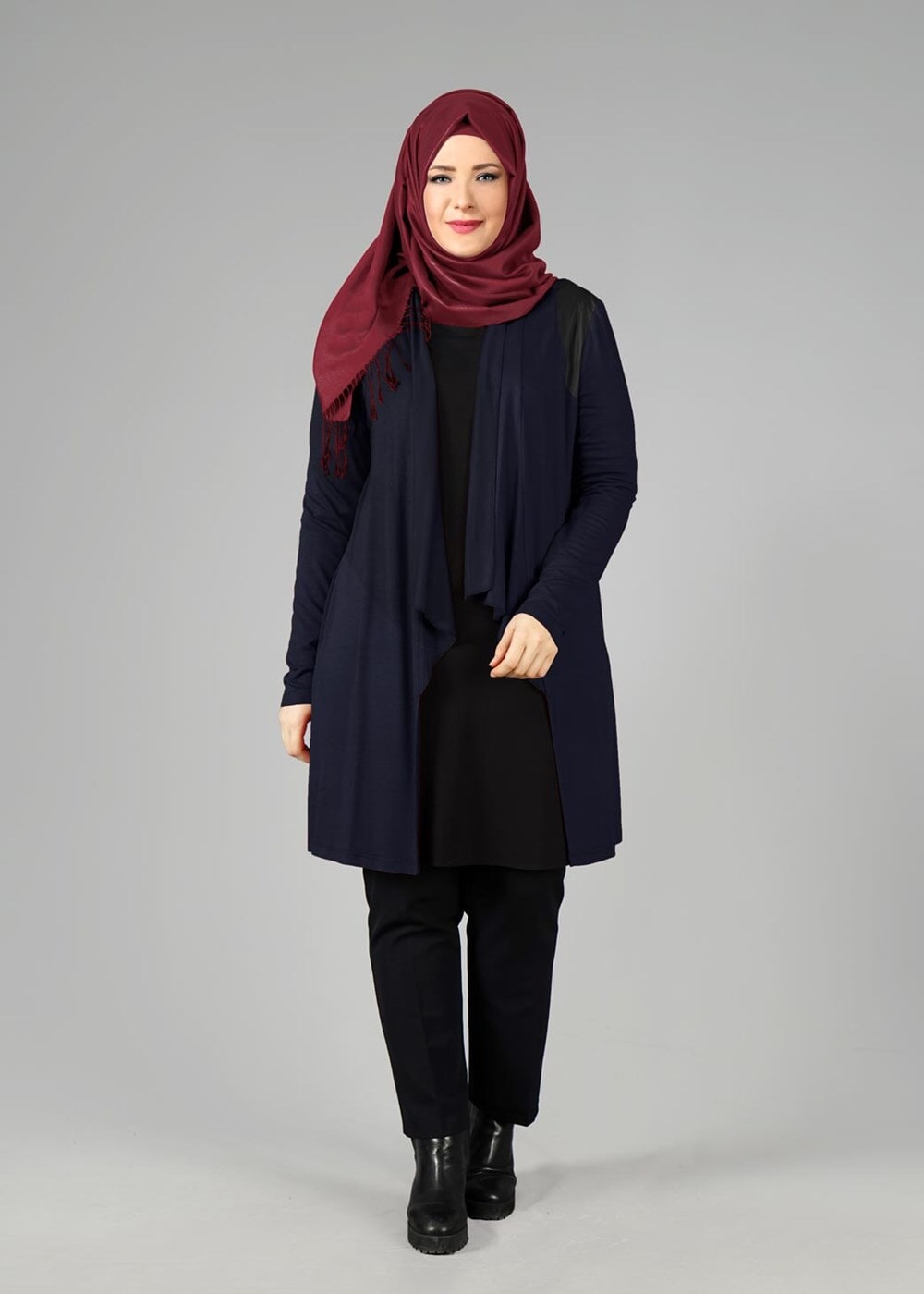 Tesettür giyim LACİVERT 2552 TUNİK