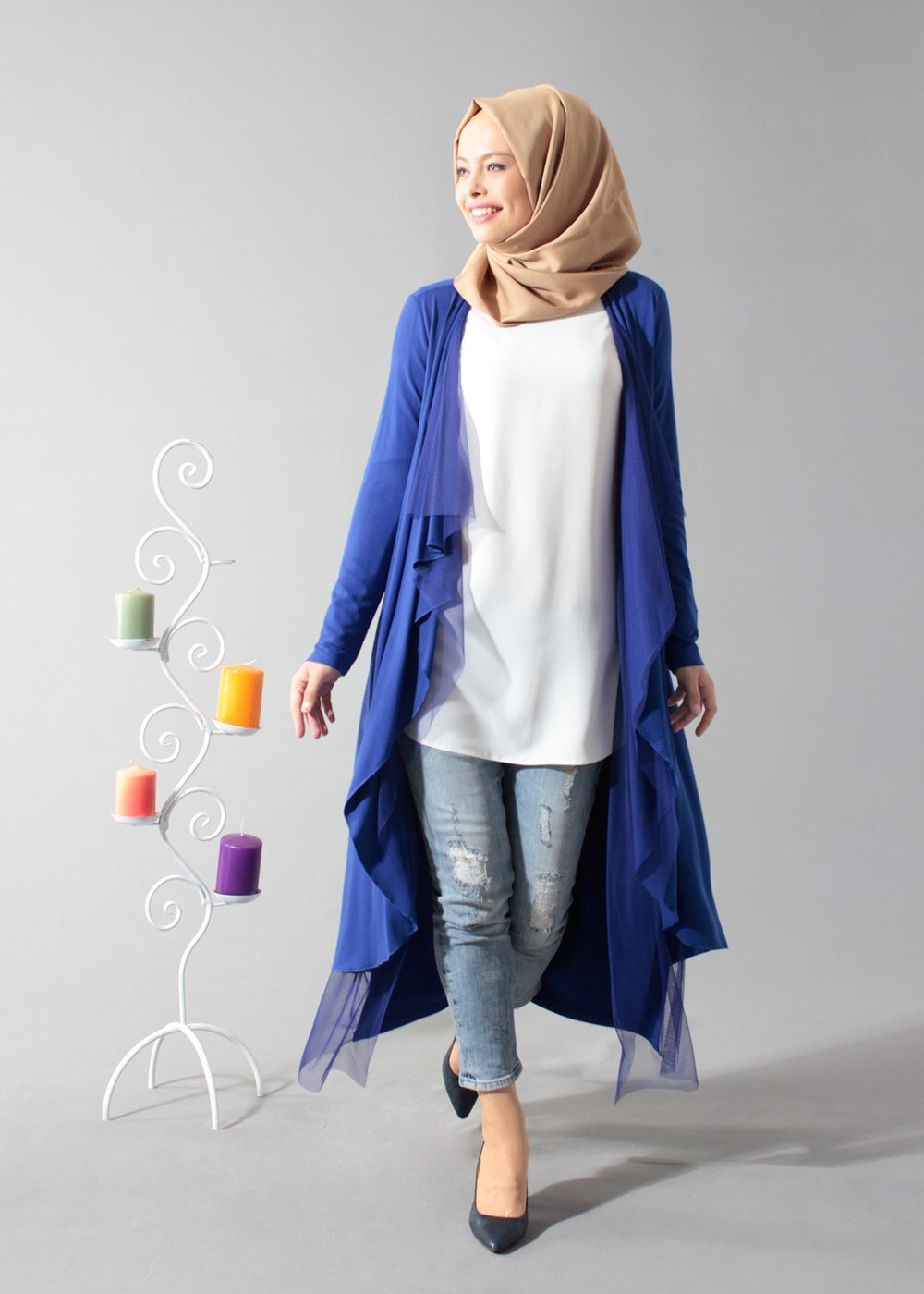 Tesettür giyim LACİVERT 4018 CEKET