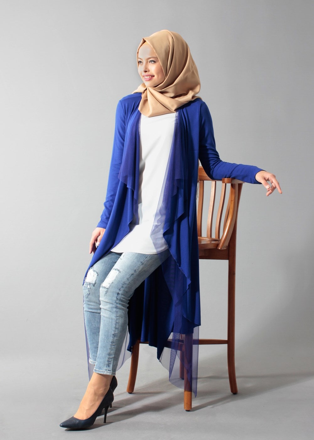 Tesettür giyim LACİVERT 4018 CEKET