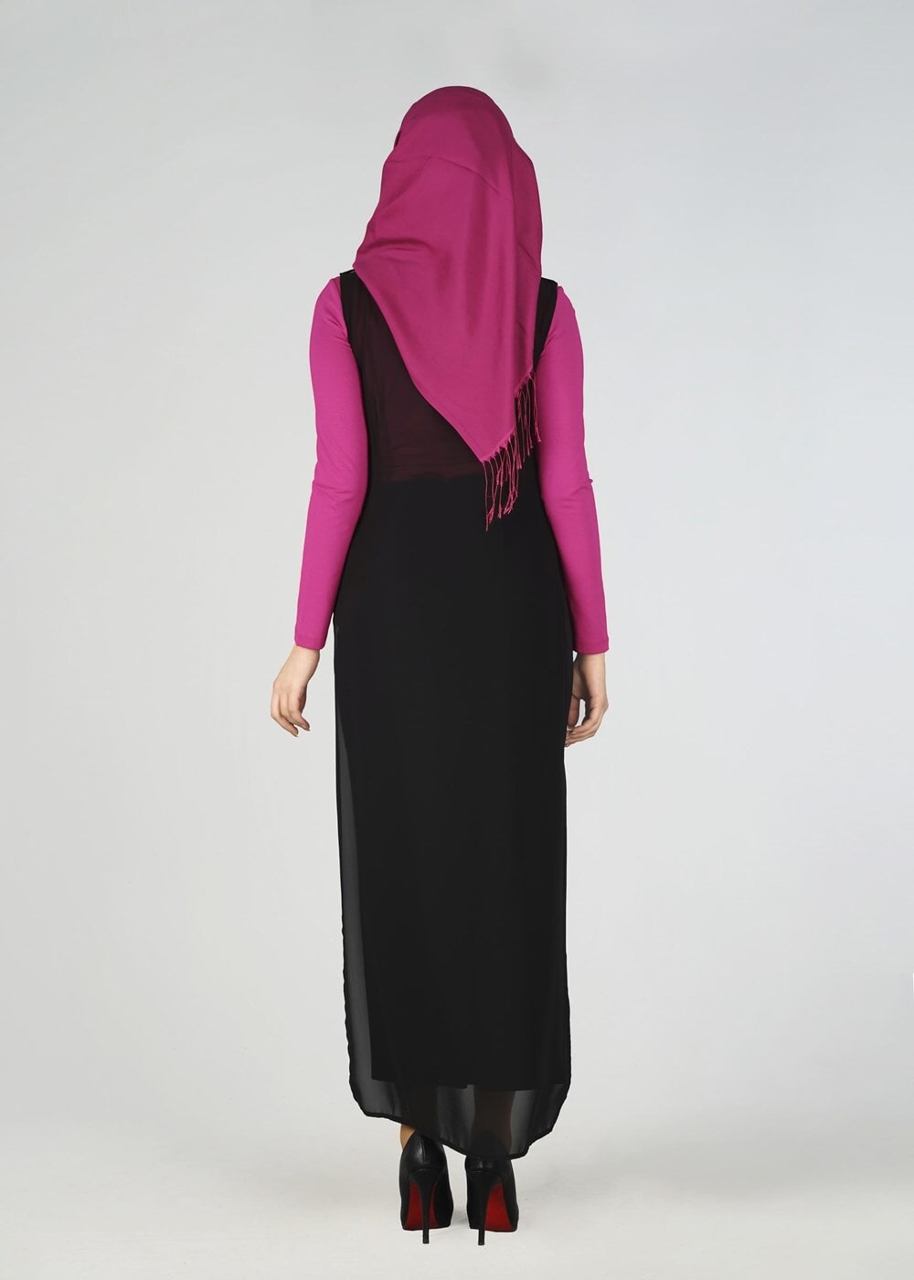 Tesettür giyim FUŞYA 4041 TUNİK