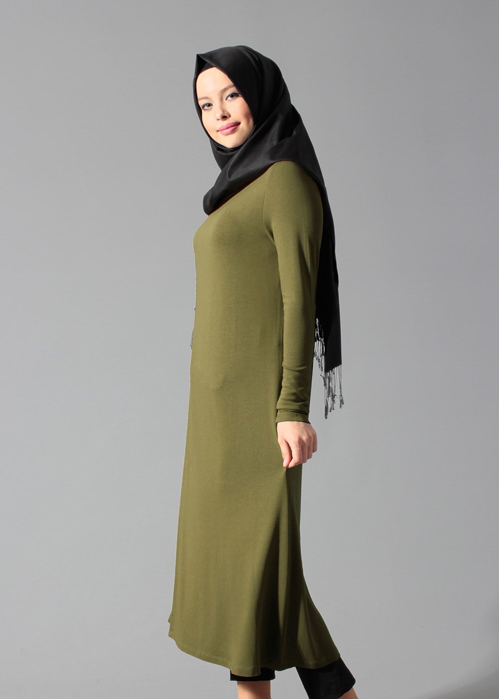 Tesettür giyim YEŞİL 4052 TUNİK