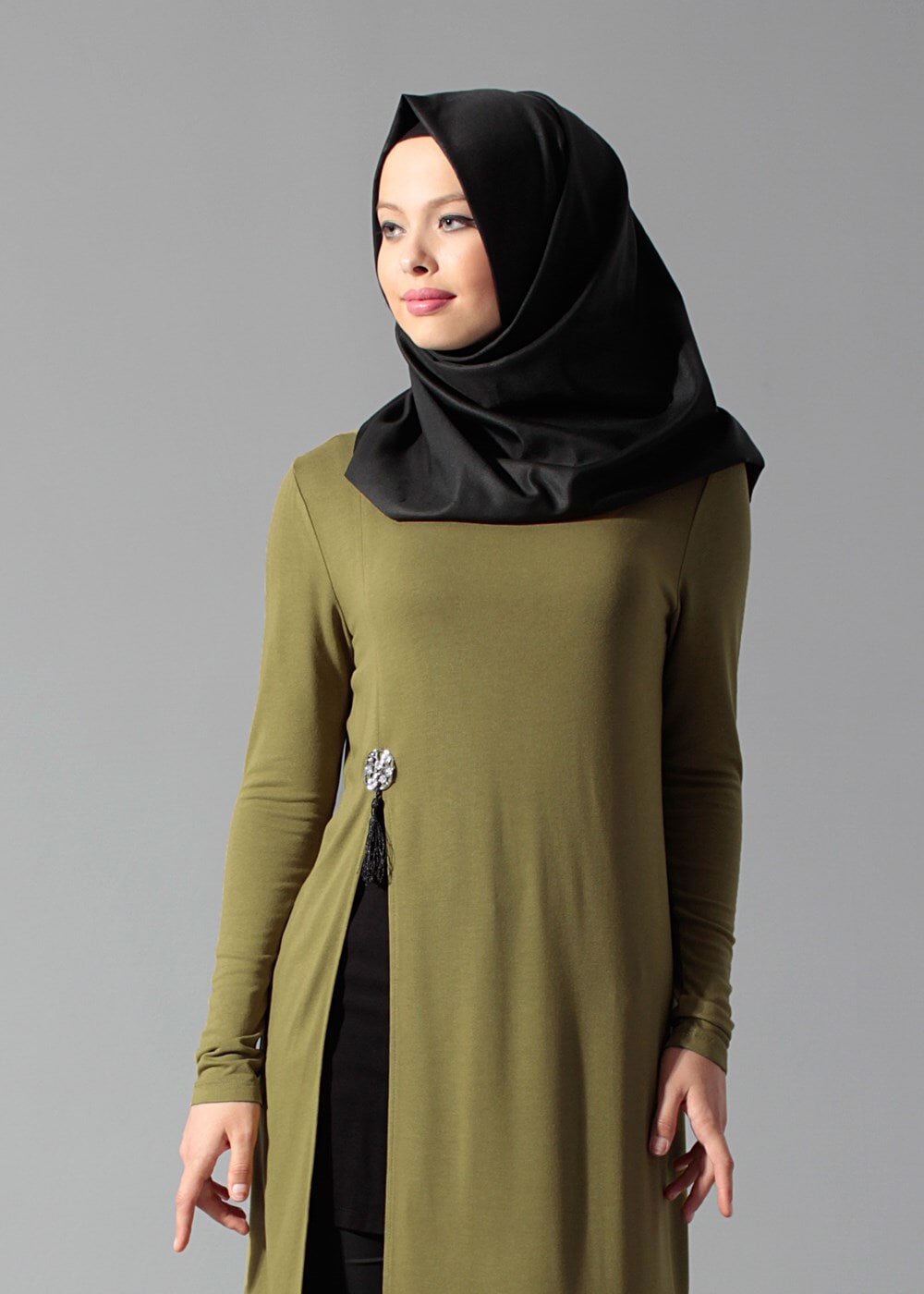 Tesettür giyim YEŞİL 4052 TUNİK