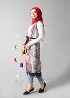 Tesettür giyim BORDO 4054 TUNİK