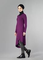 Tesettür giyim FUŞYA 4055 TUNİK