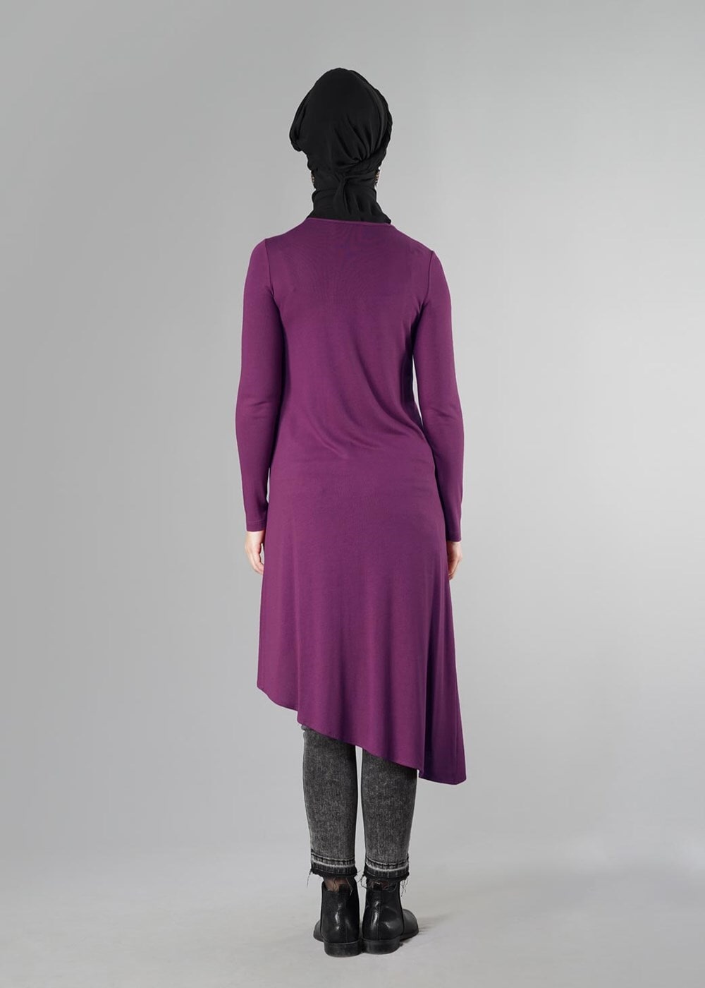 Tesettür giyim FUŞYA 4055 TUNİK