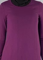 Tesettür giyim FUŞYA 4055 TUNİK