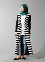 Tesettür giyim KREM 4086 CEKET