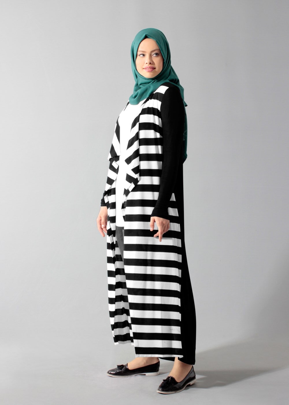 Tesettür giyim KREM 4086 CEKET