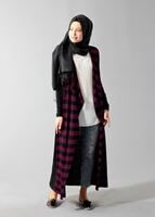 Tesettür giyim FUŞYA 4086 CEKET