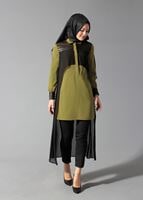 Tesettür giyim YEŞİL 4088 TUNİK