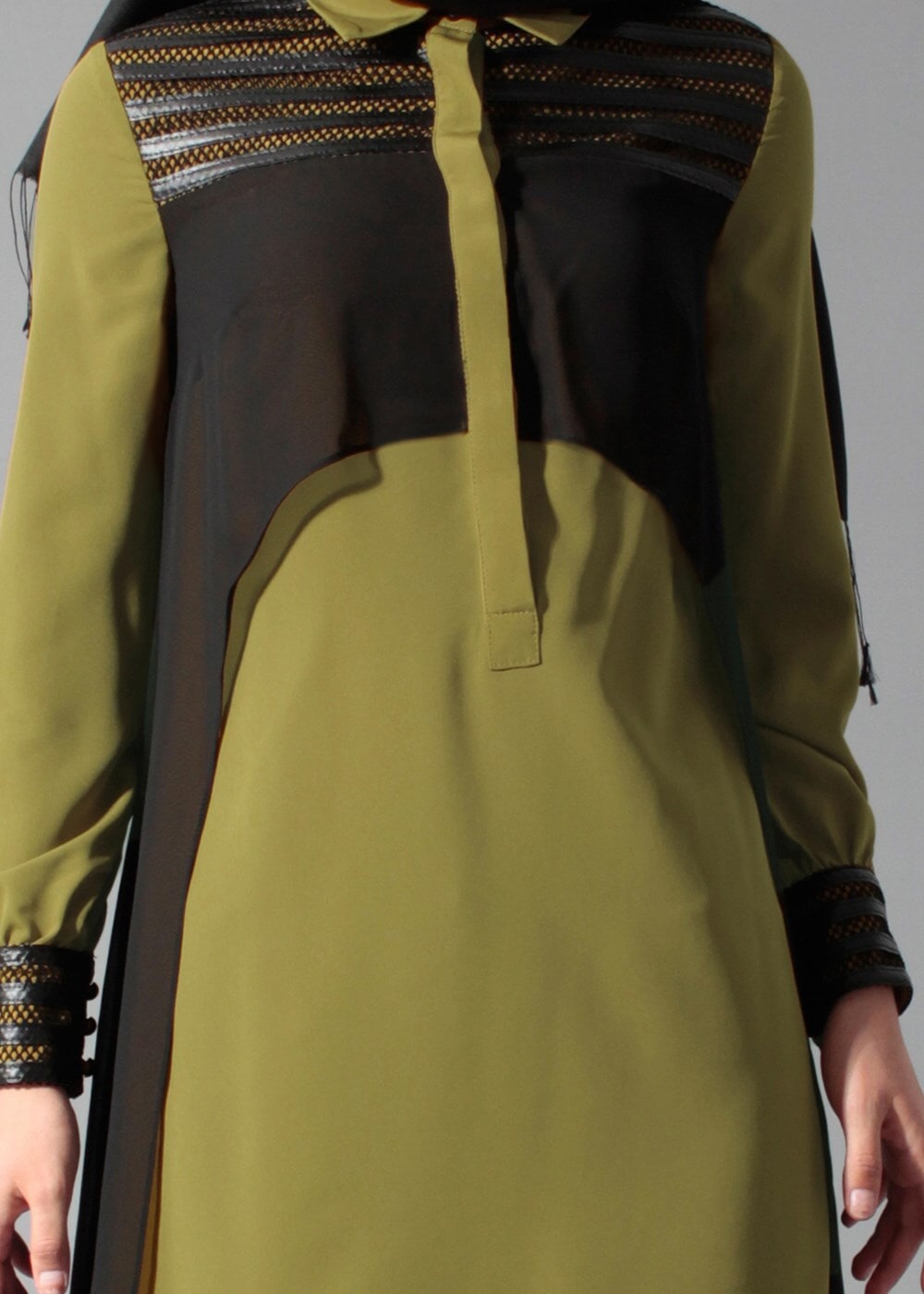 Tesettür giyim YEŞİL 4088 TUNİK