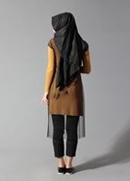 Tesettür giyim TURUNCU 4098 TUNİK