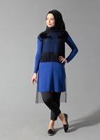 Tesettür giyim LACİVERT 4098 TUNİK