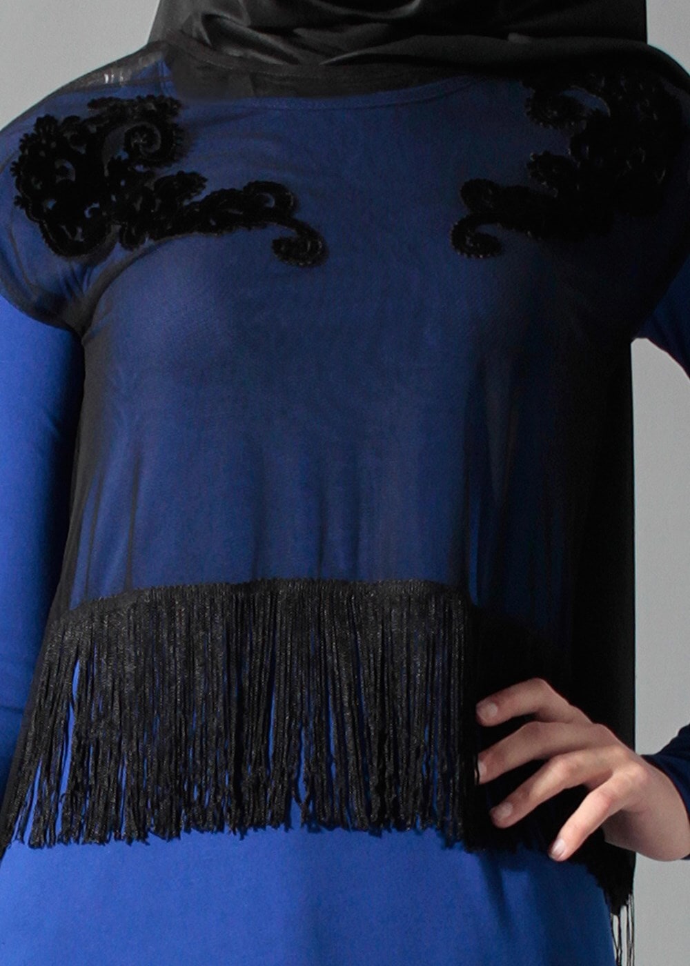 Tesettür giyim LACİVERT 4098 TUNİK