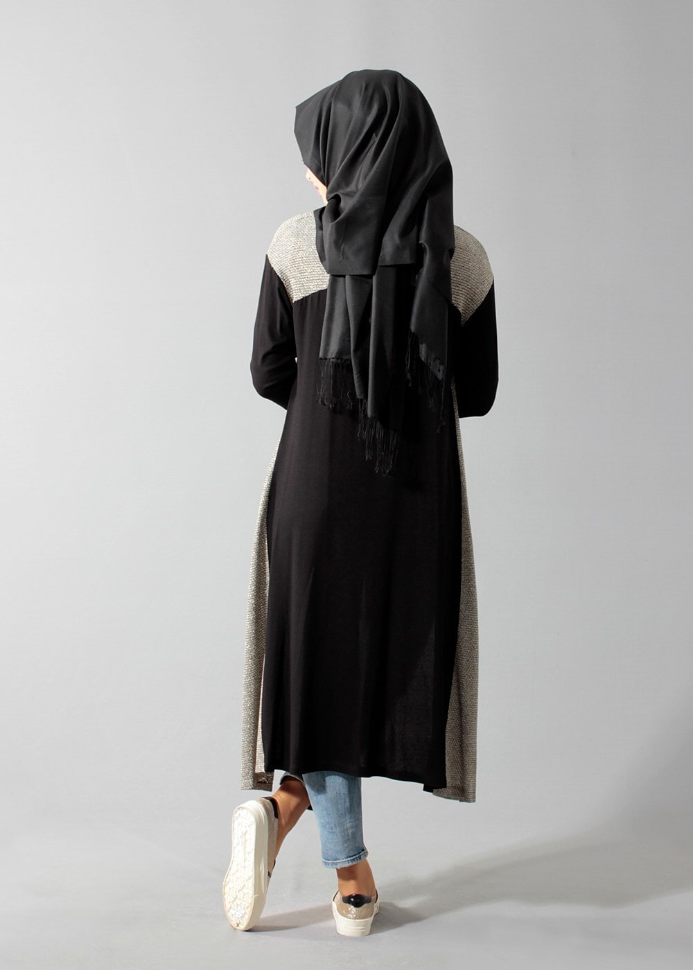 Tesettür giyim SİYAH 4132 TUNİK