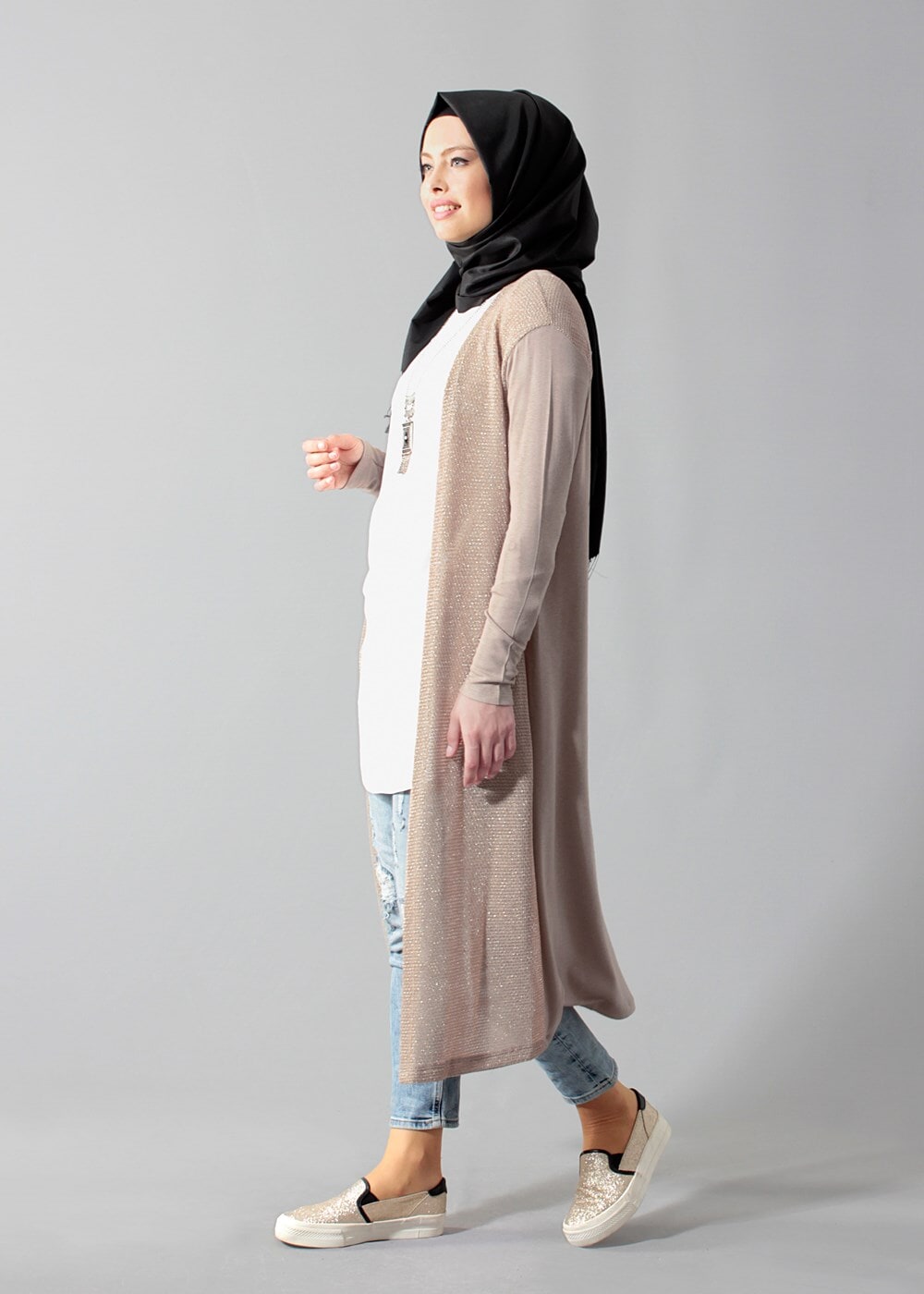 Tesettür giyim KAHVE 4132 TUNİK