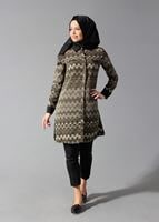 Tesettür giyim HAKİ 4166 TUNİK