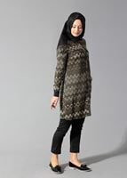 Tesettür giyim HAKİ 4166 TUNİK