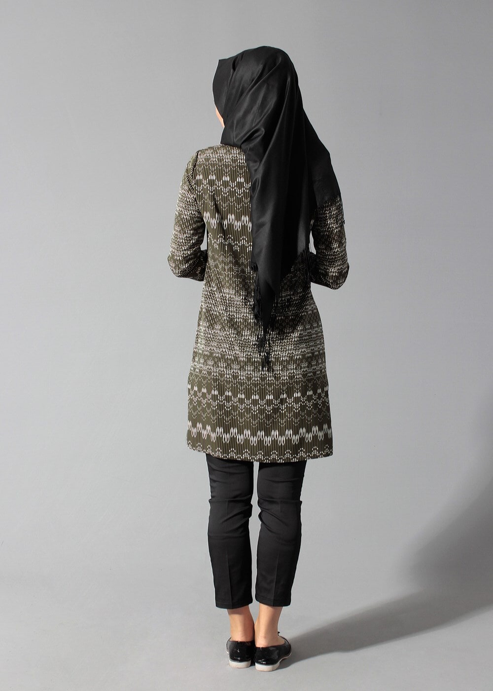 Tesettür giyim HAKİ 4166 TUNİK