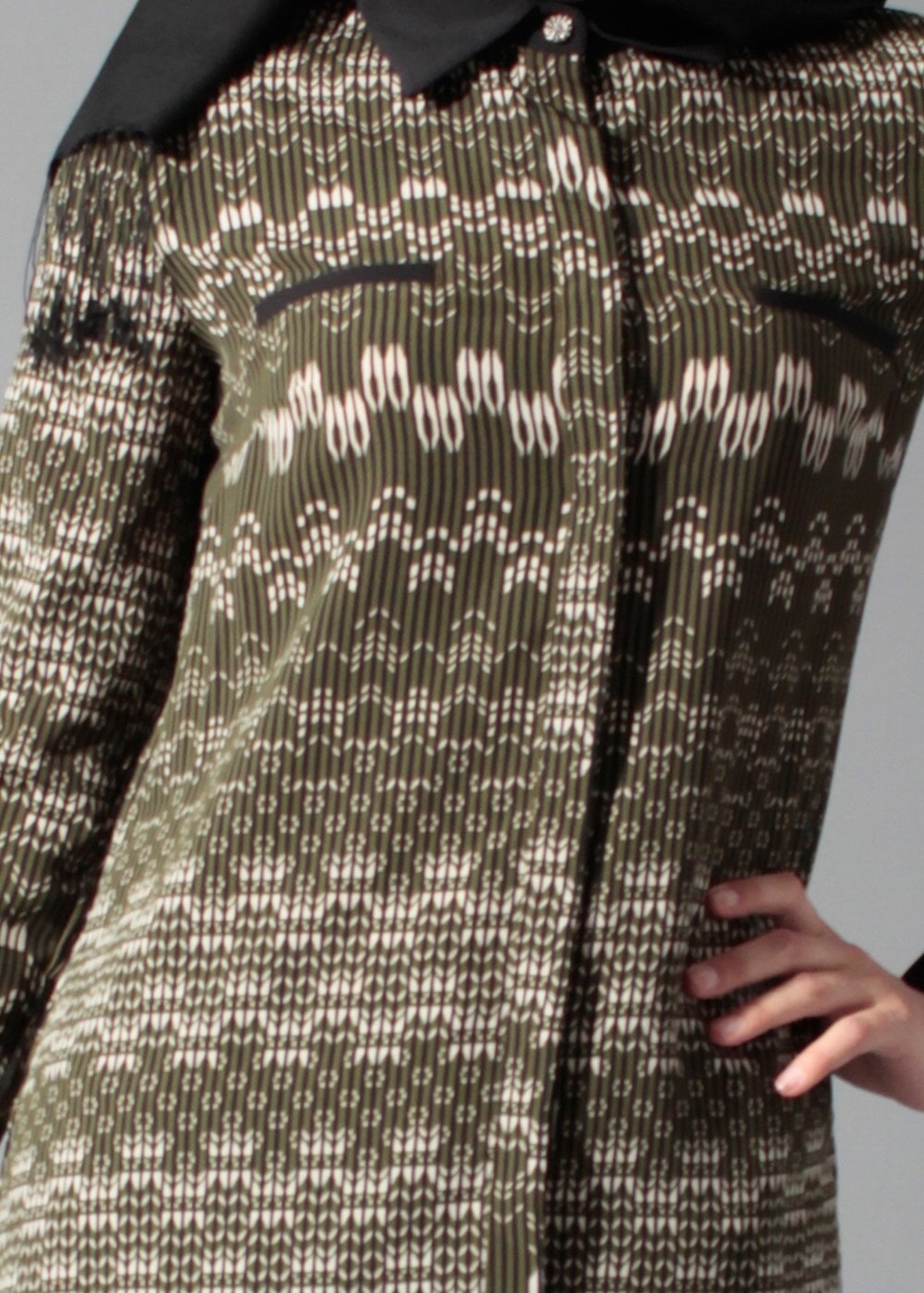 Tesettür giyim HAKİ 4166 TUNİK