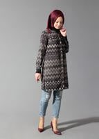 Tesettür giyim GRİ 4166 TUNİK