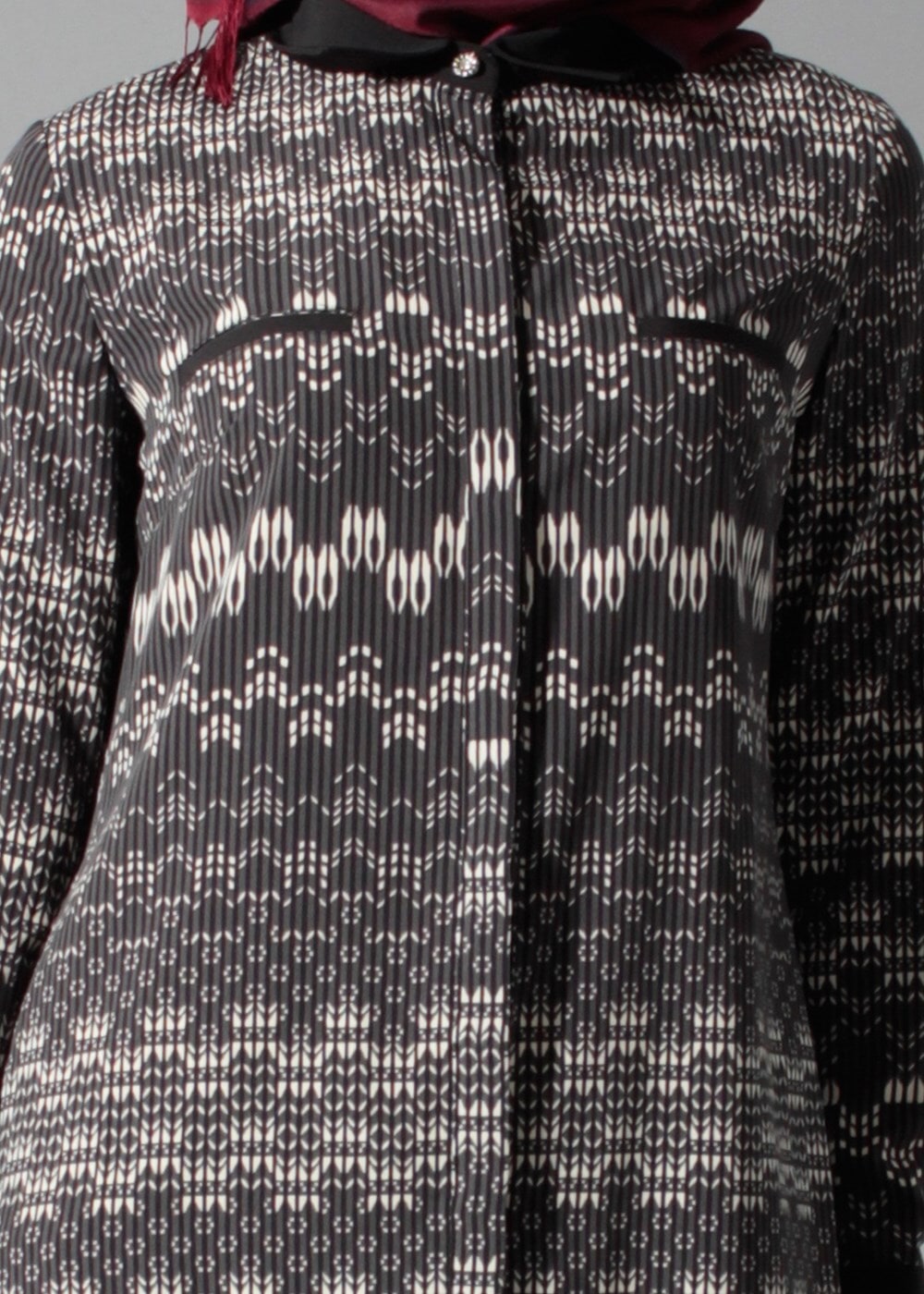 Tesettür giyim GRİ 4166 TUNİK