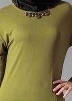 Tesettür giyim YEŞİL 4186 TUNİK