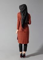 Tesettür giyim KIRMIZI 4186 TUNİK