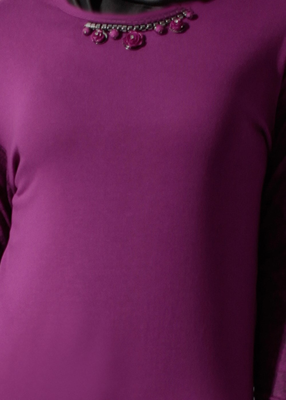 Tesettür giyim FUŞYA 4186 TUNİK