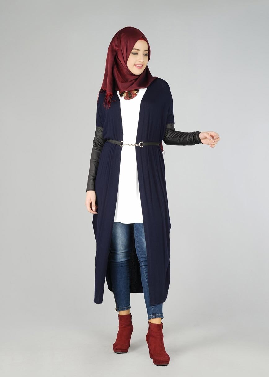 Tesettür giyim LACİVERT 4352 TUNİK