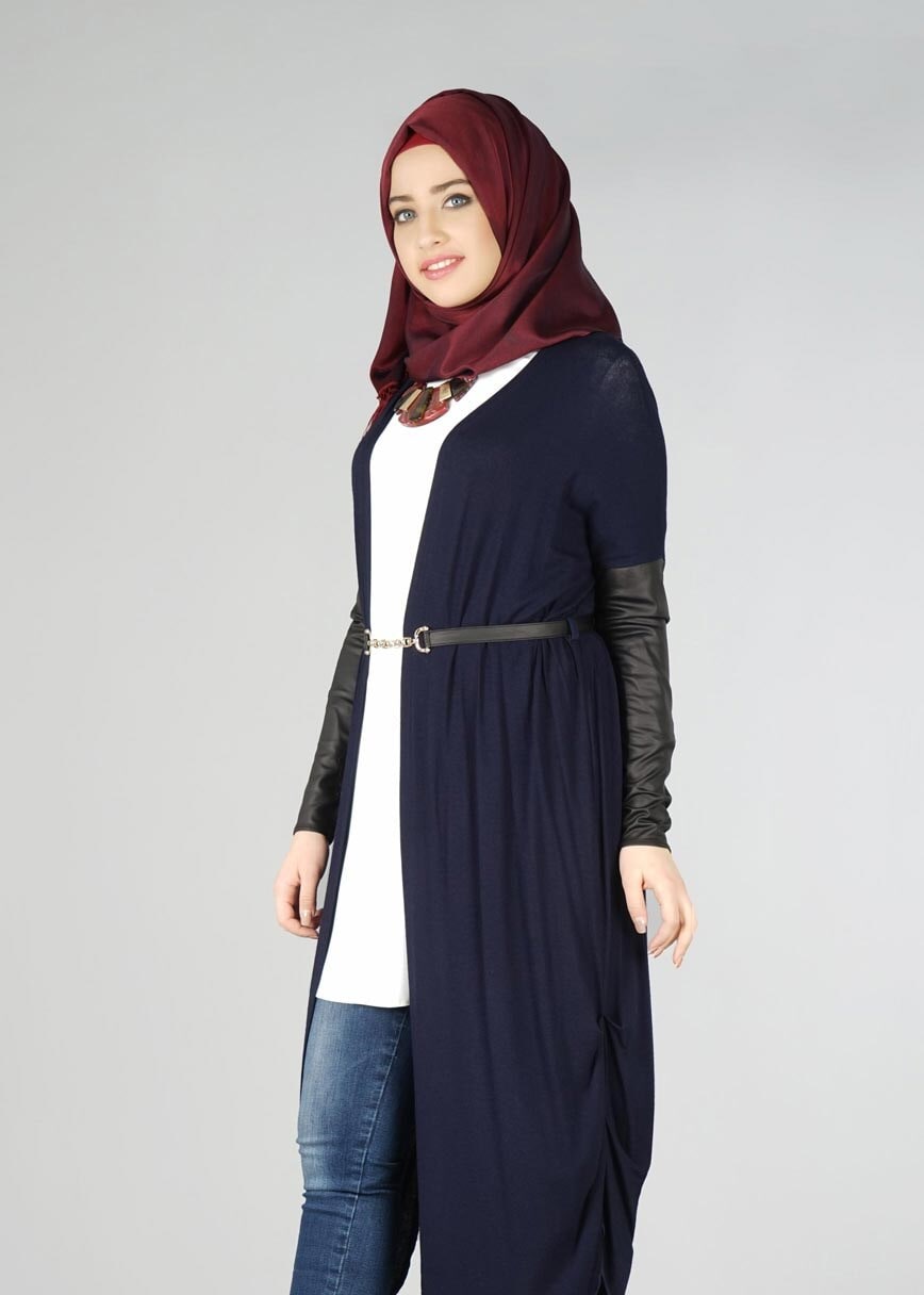 Tesettür giyim LACİVERT 4352 TUNİK