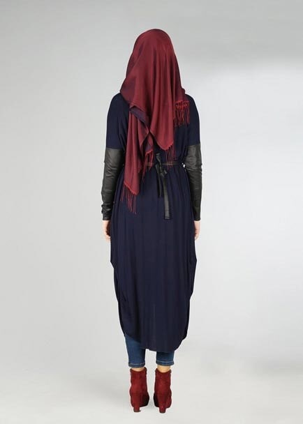 Tesettür giyim LACİVERT 4352 TUNİK