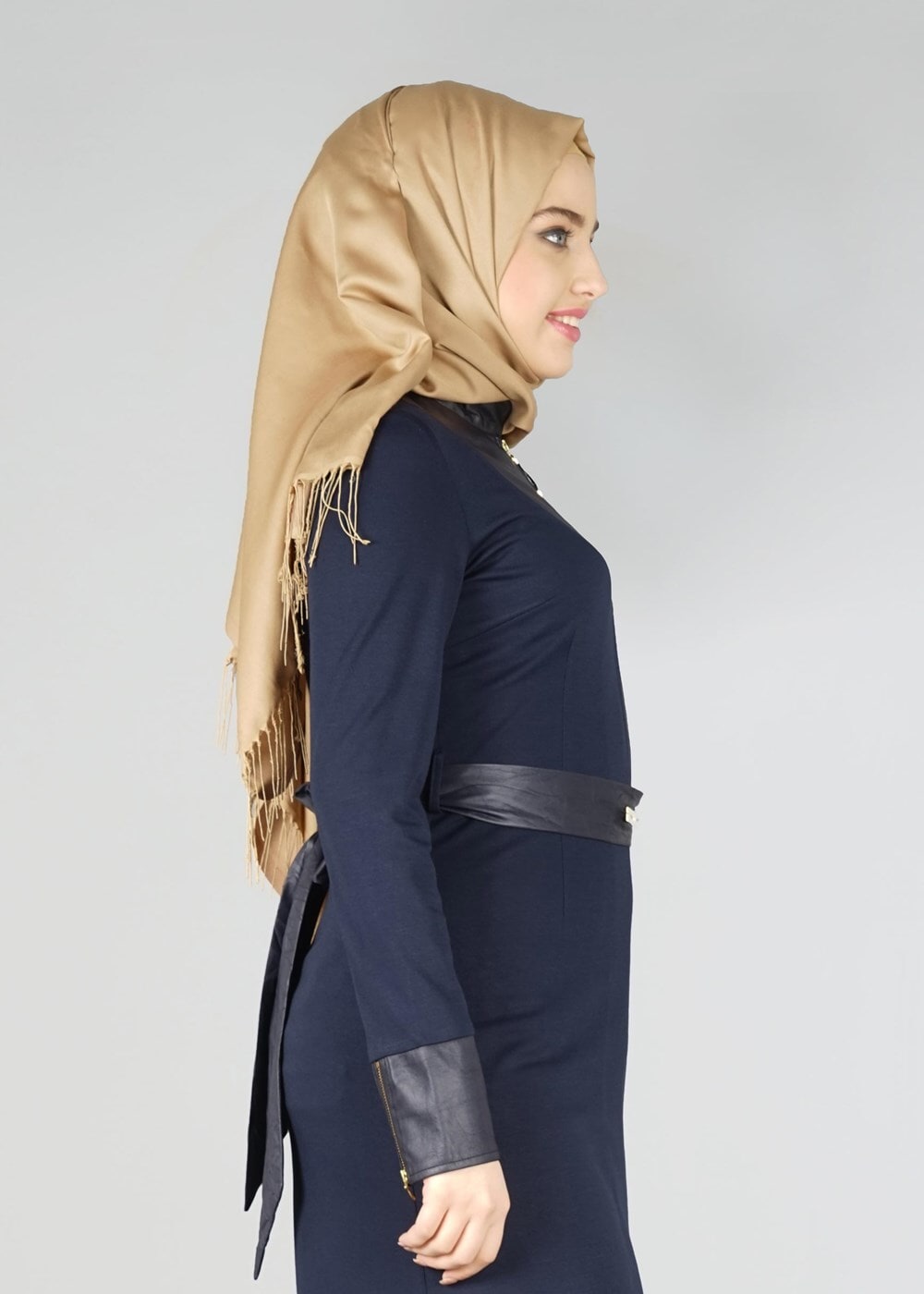 Tesettür giyim LACİVERT 4384 TUNİK