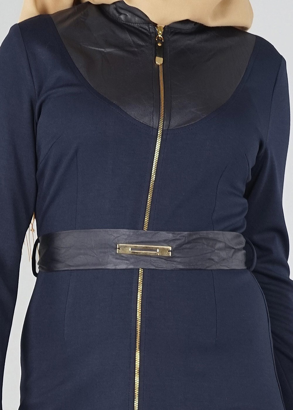 Tesettür giyim LACİVERT 4384 TUNİK