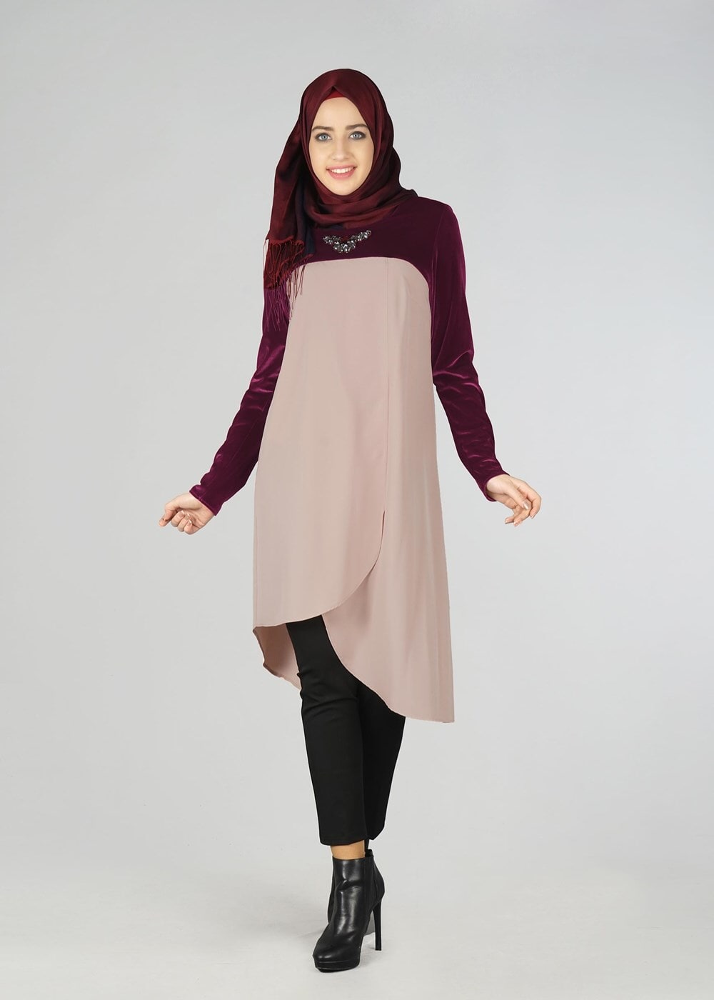 Tesettür giyim BEJ 4391 TUNİK