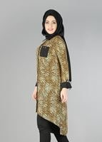 Tesettür giyim SİYAH 4407-1 TUNİK