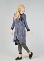 Tesettür giyim SİYAH 4407-1 TUNİK