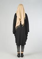 Tesettür giyim SİYAH YARASA KOL TUNİK 4437 